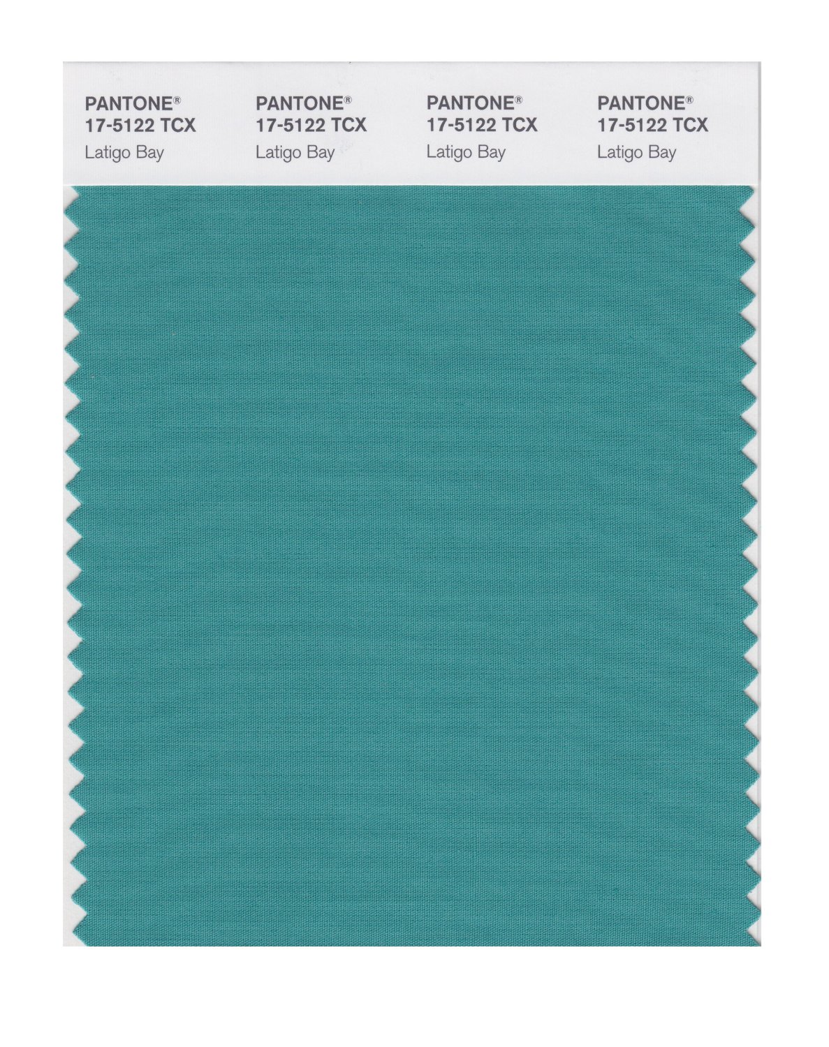 Pantone Cotton Swatch 17-5122 Latigo Bay