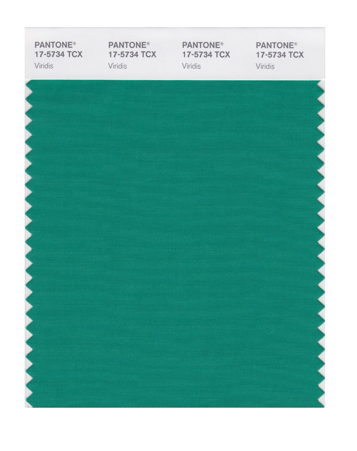 Pantone Cotton Swatch 17-5734 Viridis