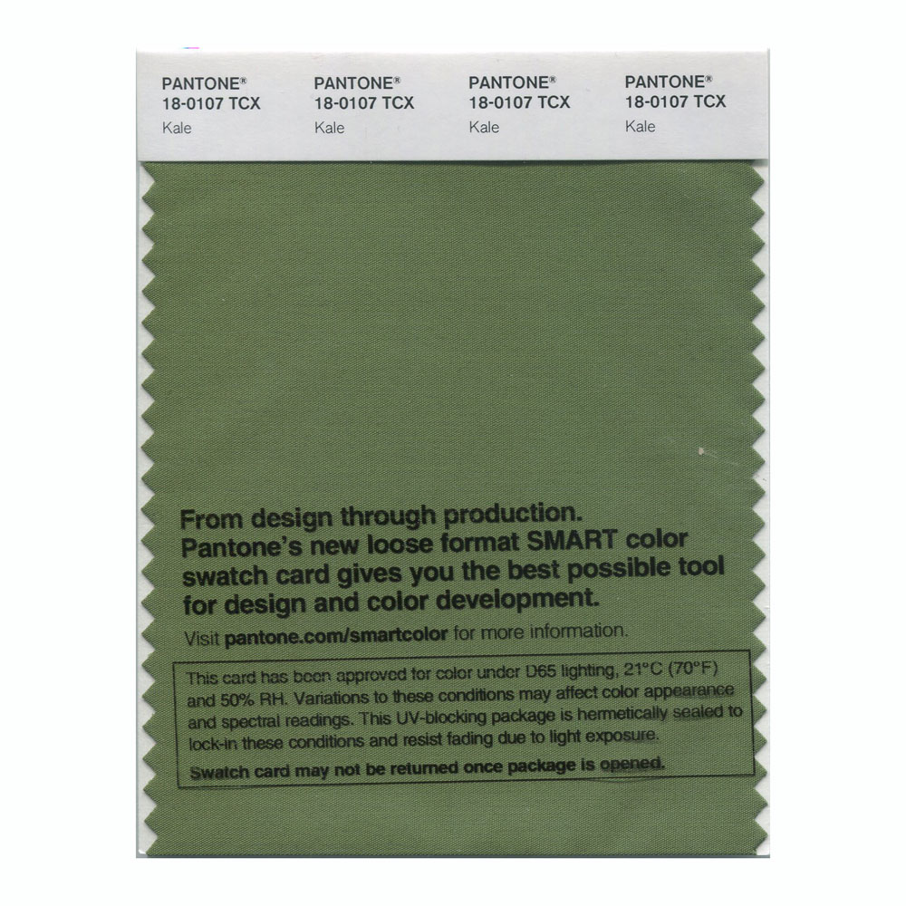 Pantone Cotton Swatch 18-0107 Kale