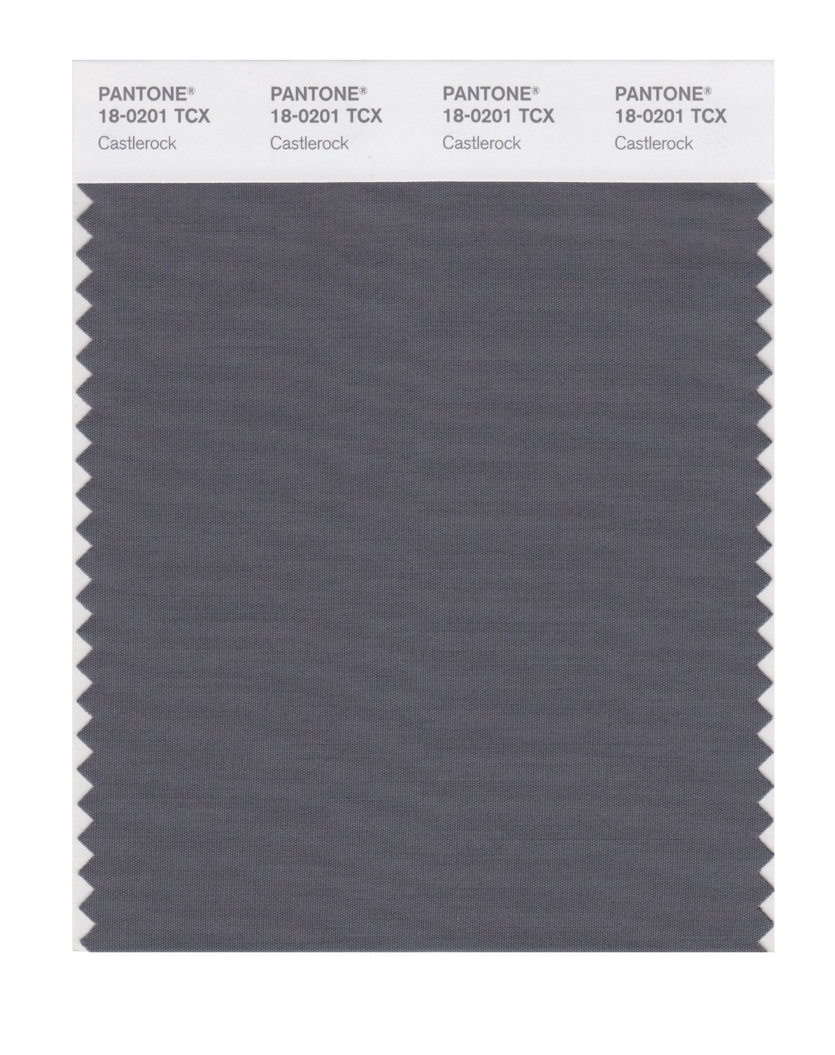 Pantone Cotton Swatch 18-0201 Castlerock