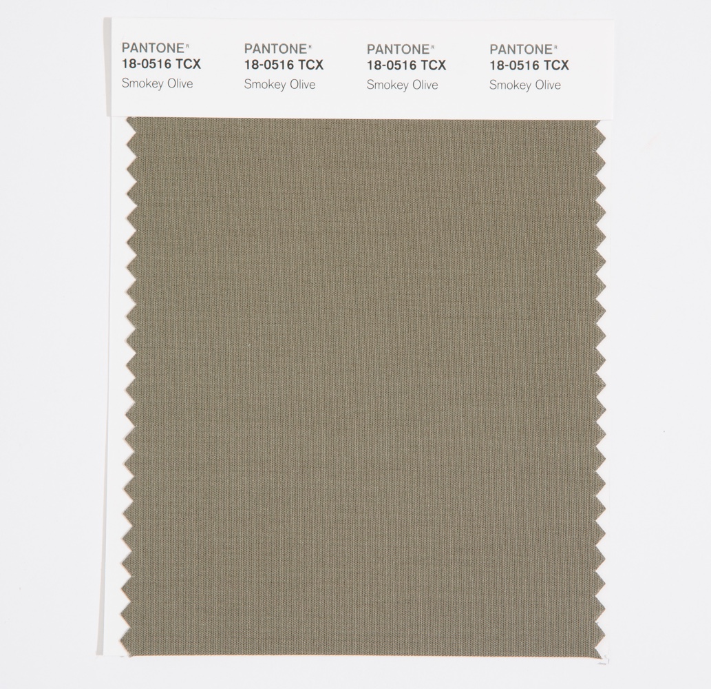 Pantone Cotton Swatch 18-0516 Smokey Olive