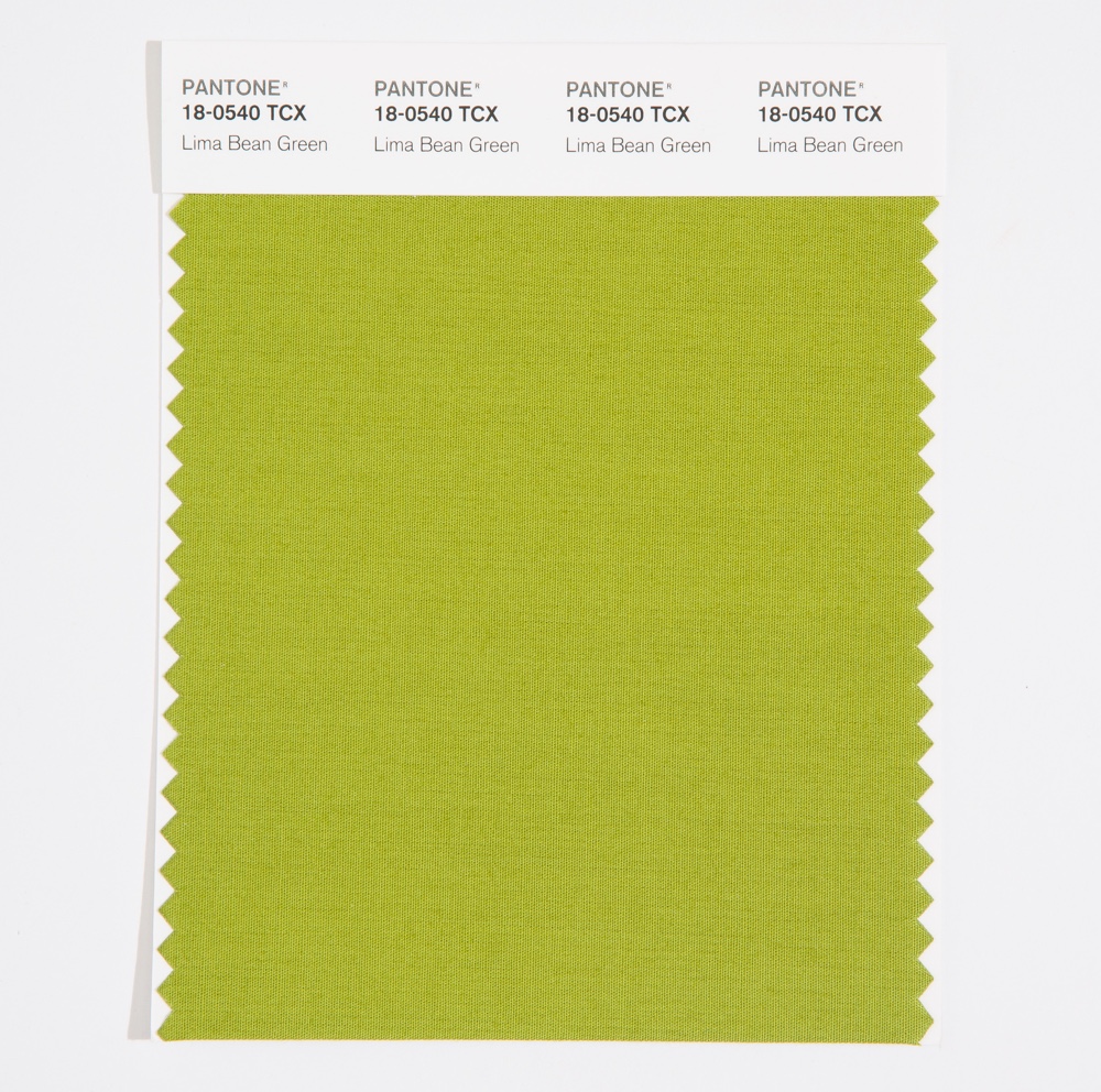 Pantone Cotton Swatch 18-0540 Lima Bean Green