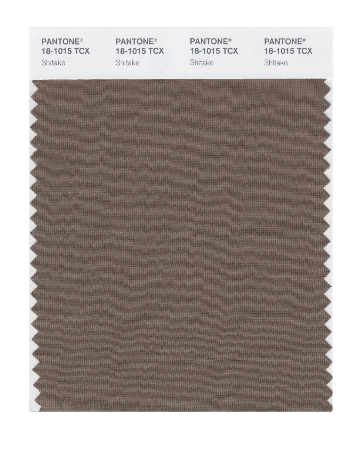 Pantone Cotton Swatch 18-1015 Shitake