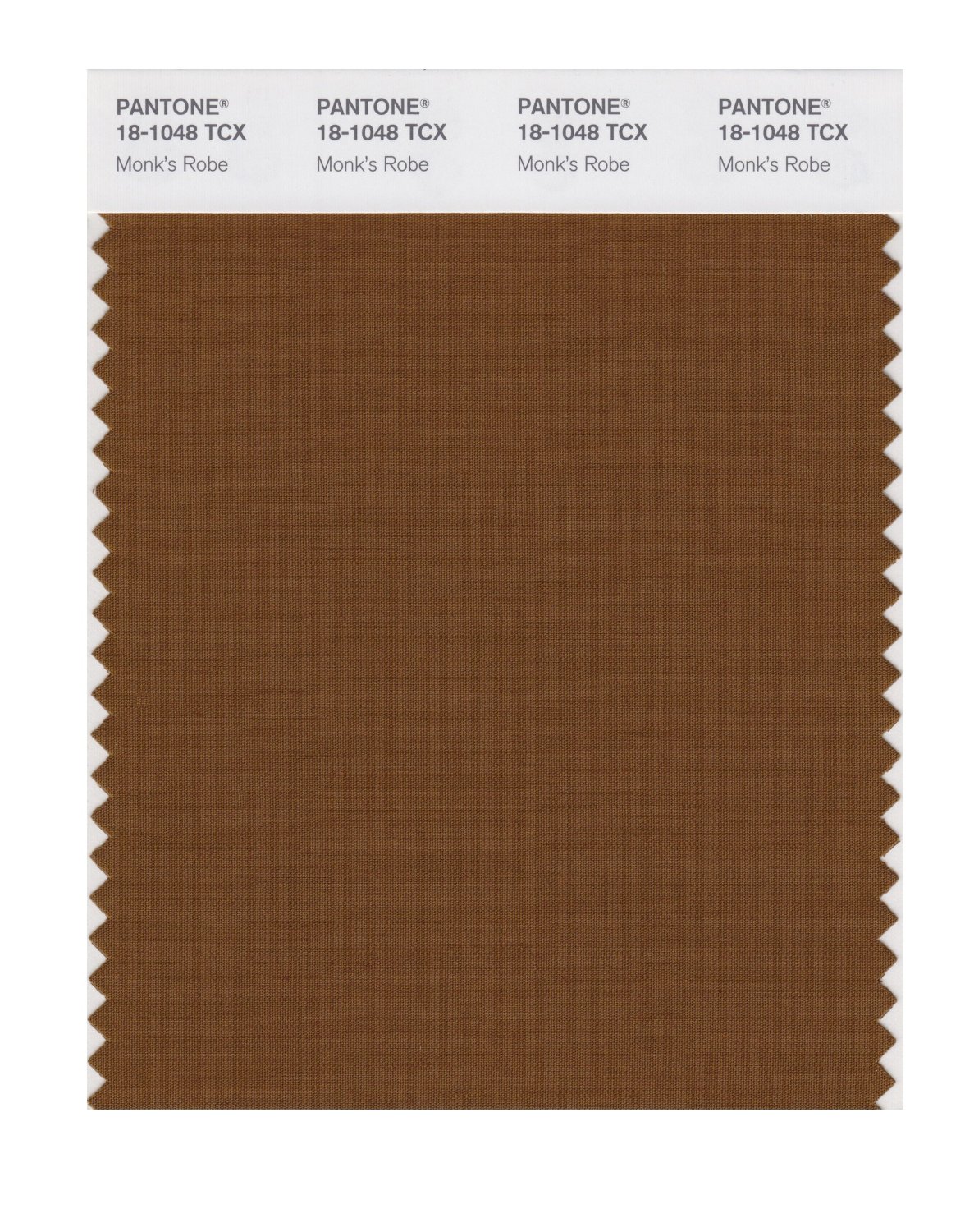 Pantone Cotton Swatch 18-1048 Monk's Robe