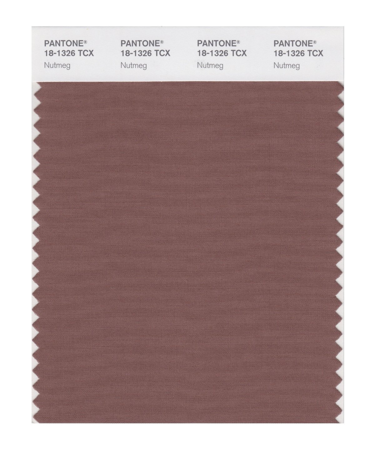 Pantone Cotton Swatch 18-1326 Nutmeg