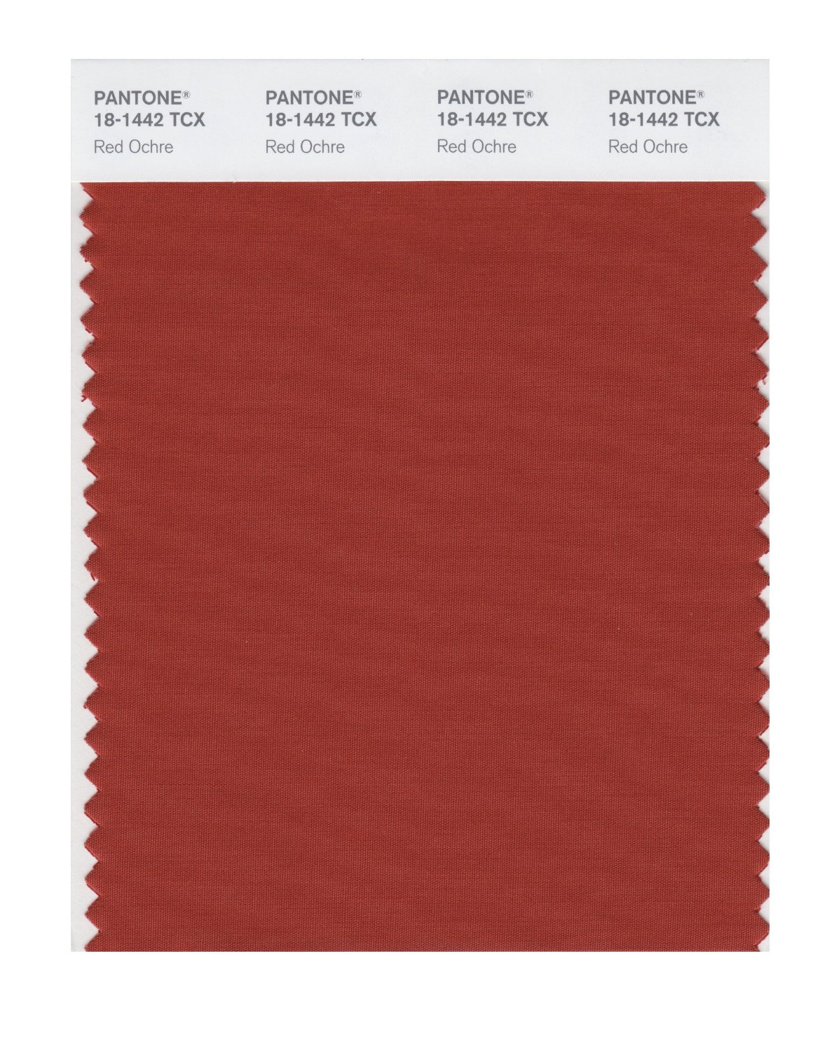 Pantone Cotton Swatch 18-1442 Red Ochre