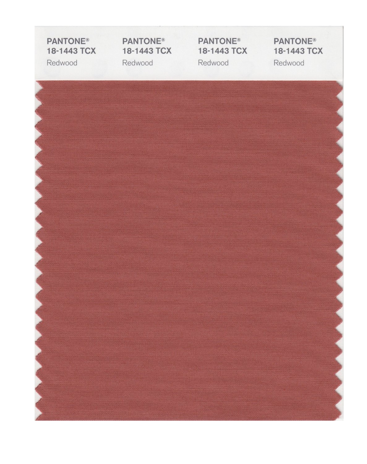 Pantone Cotton Swatch 18-1443 Redwood