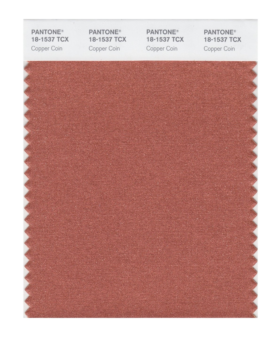 Pantone Cotton Swatch 18-1537 Copper Coin