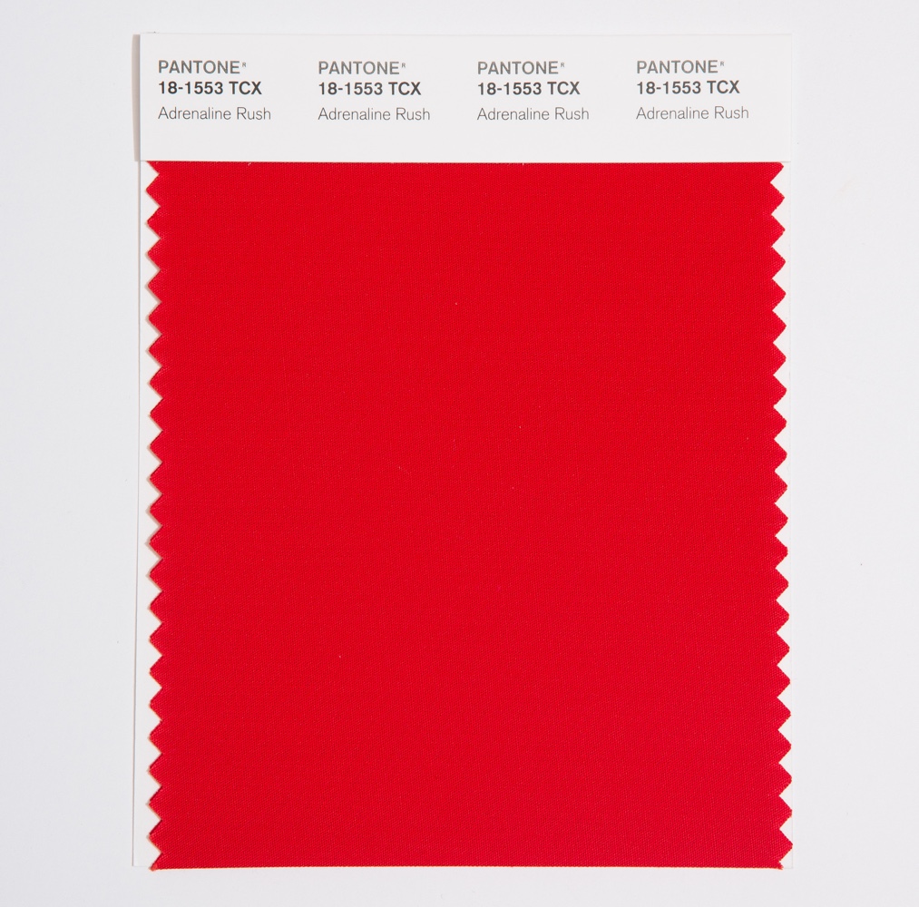 Pantone Cotton Swatch 18-1553 Adrenaline Rush