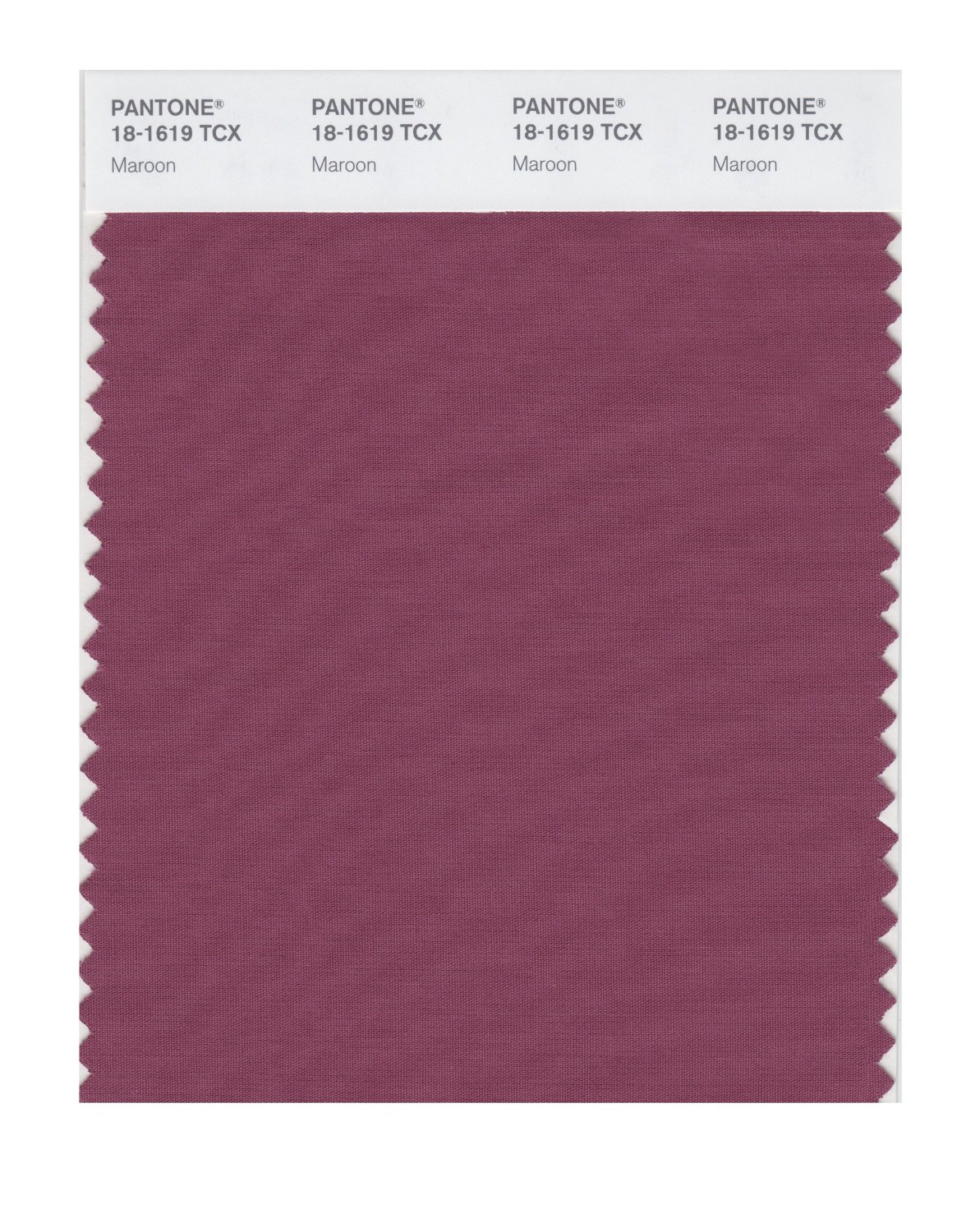 Pantone Cotton Swatch 18-1619 Maroon