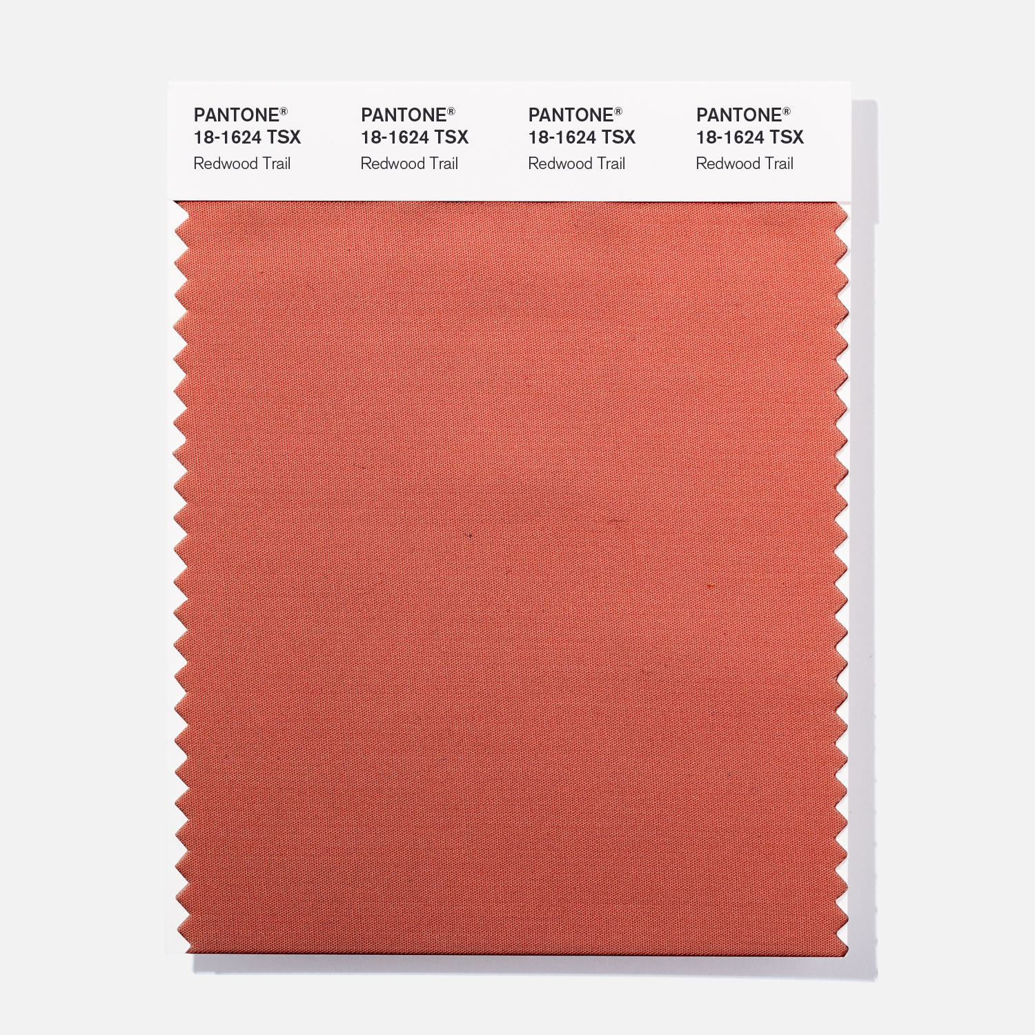 Pantone Polyester Swatch 18-1624 Redwood Trai