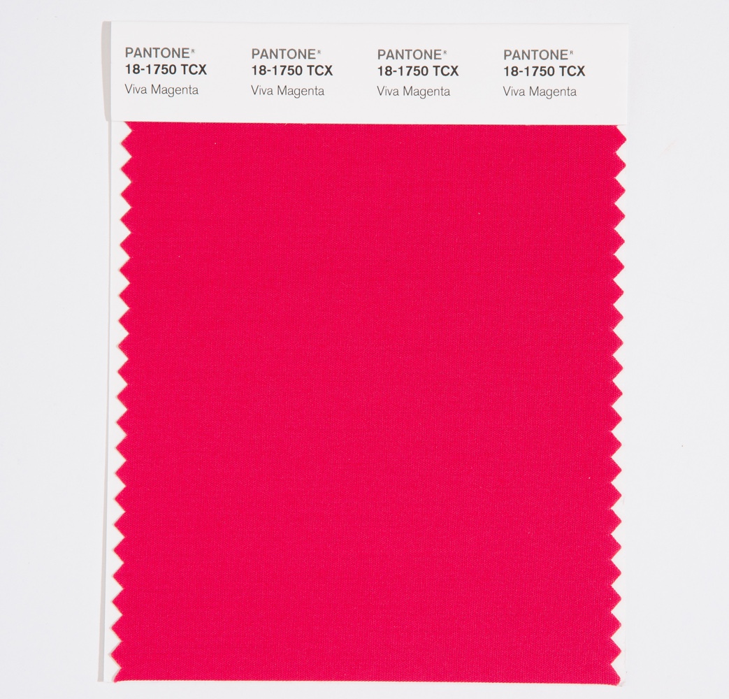 Pantone Cotton Swatch 18-1750 Viva Magenta