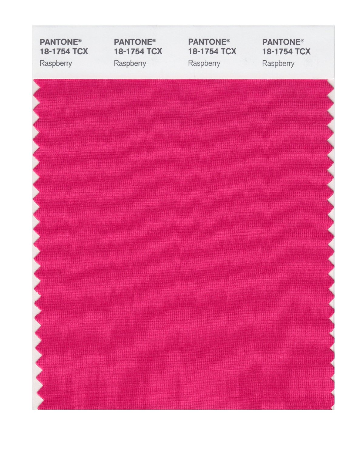 Pantone Cotton Swatch 18-1754 Raspberry