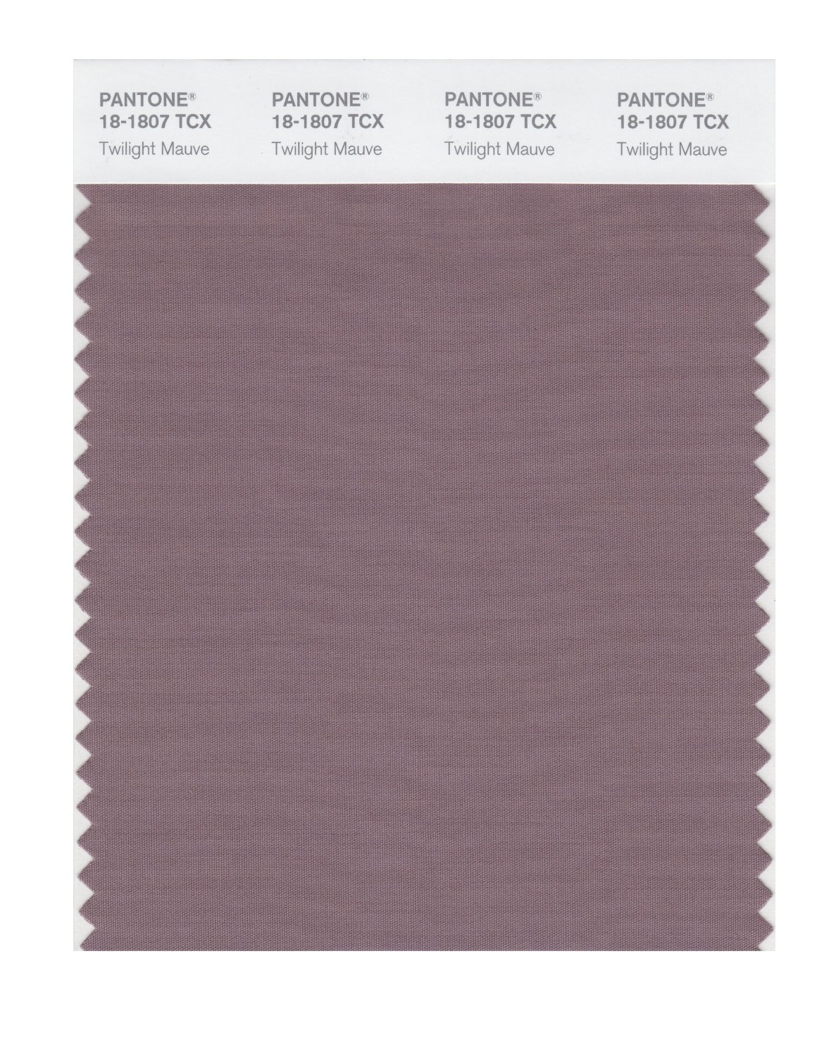 Pantone Cotton Swatch 18-1807 Twilight Mauve