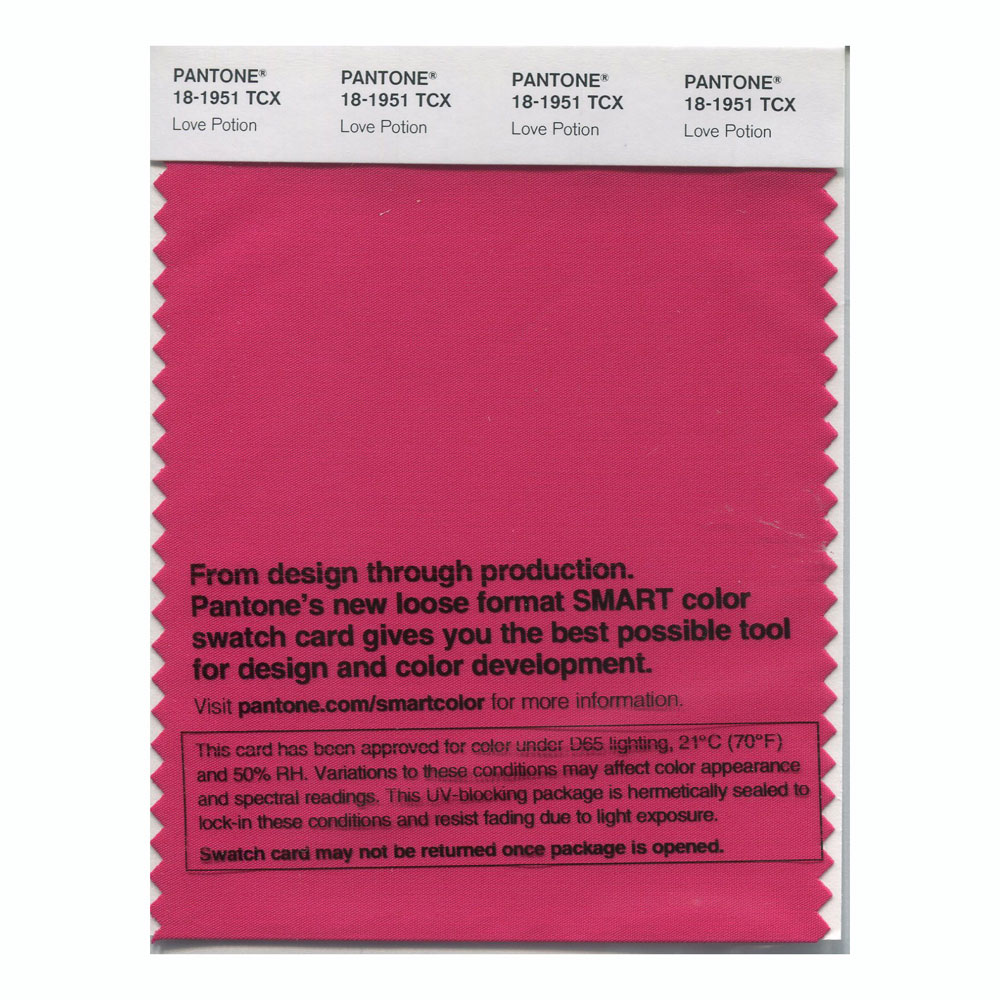 Pantone Cotton Swatch 18-1951 Love Potion