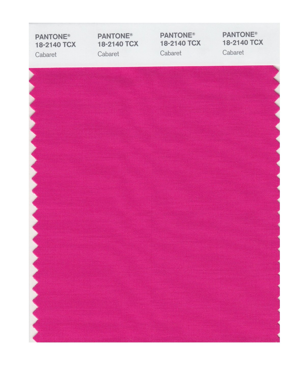 Pantone Cotton Swatch 18-2140 Cabaret