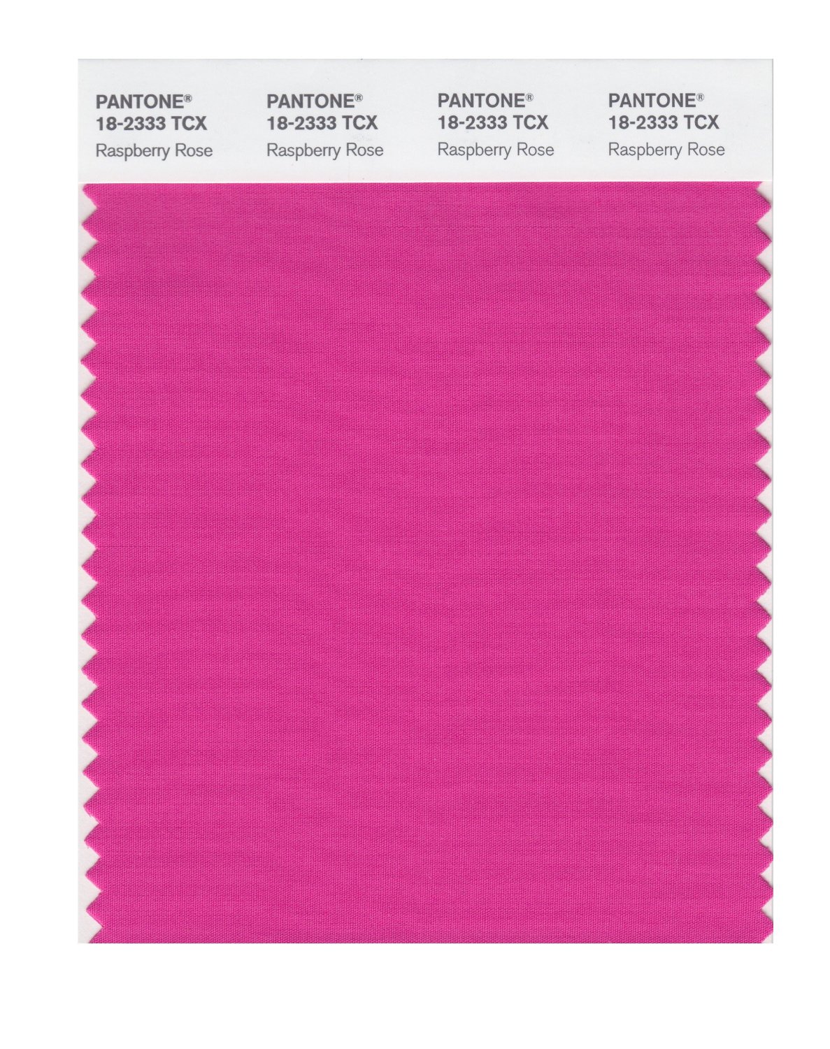 Pantone Cotton Swatch 18-2333 Raspberry Rose