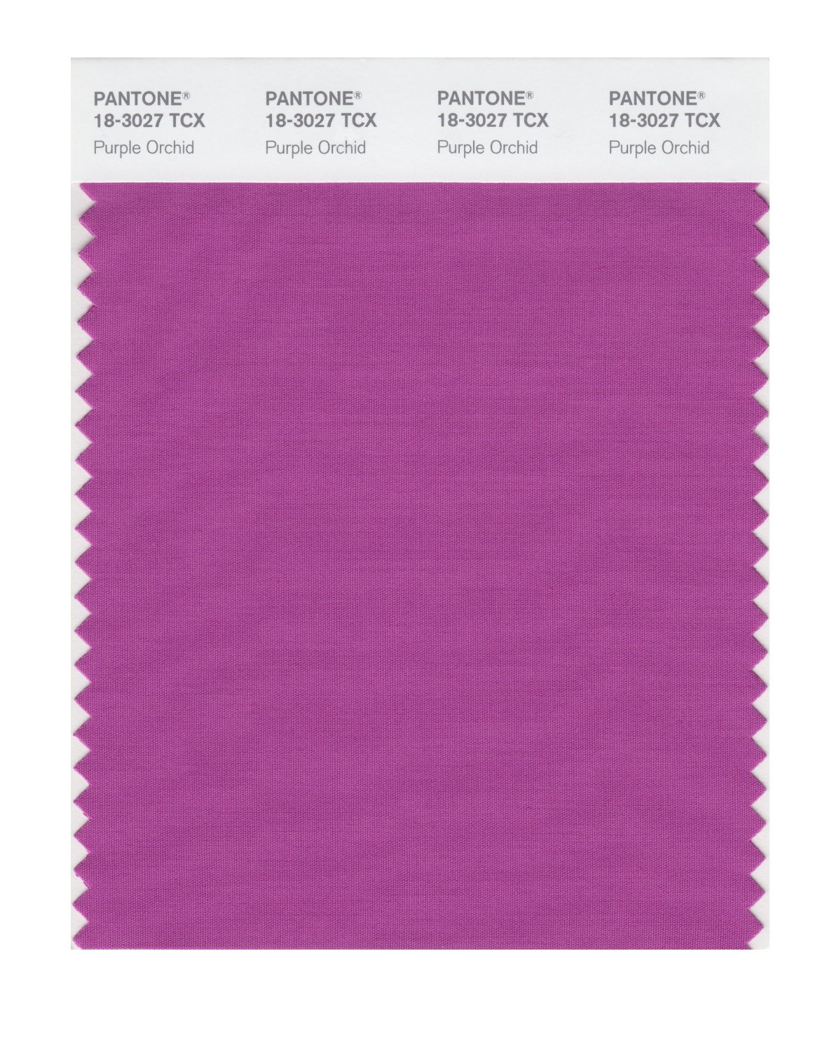 Pantone Cotton Swatch 18-3027 Purple Orchid