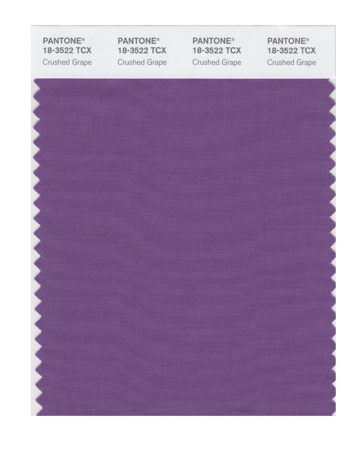 Pantone Cotton Swatch 18-3522 Crushed Grape