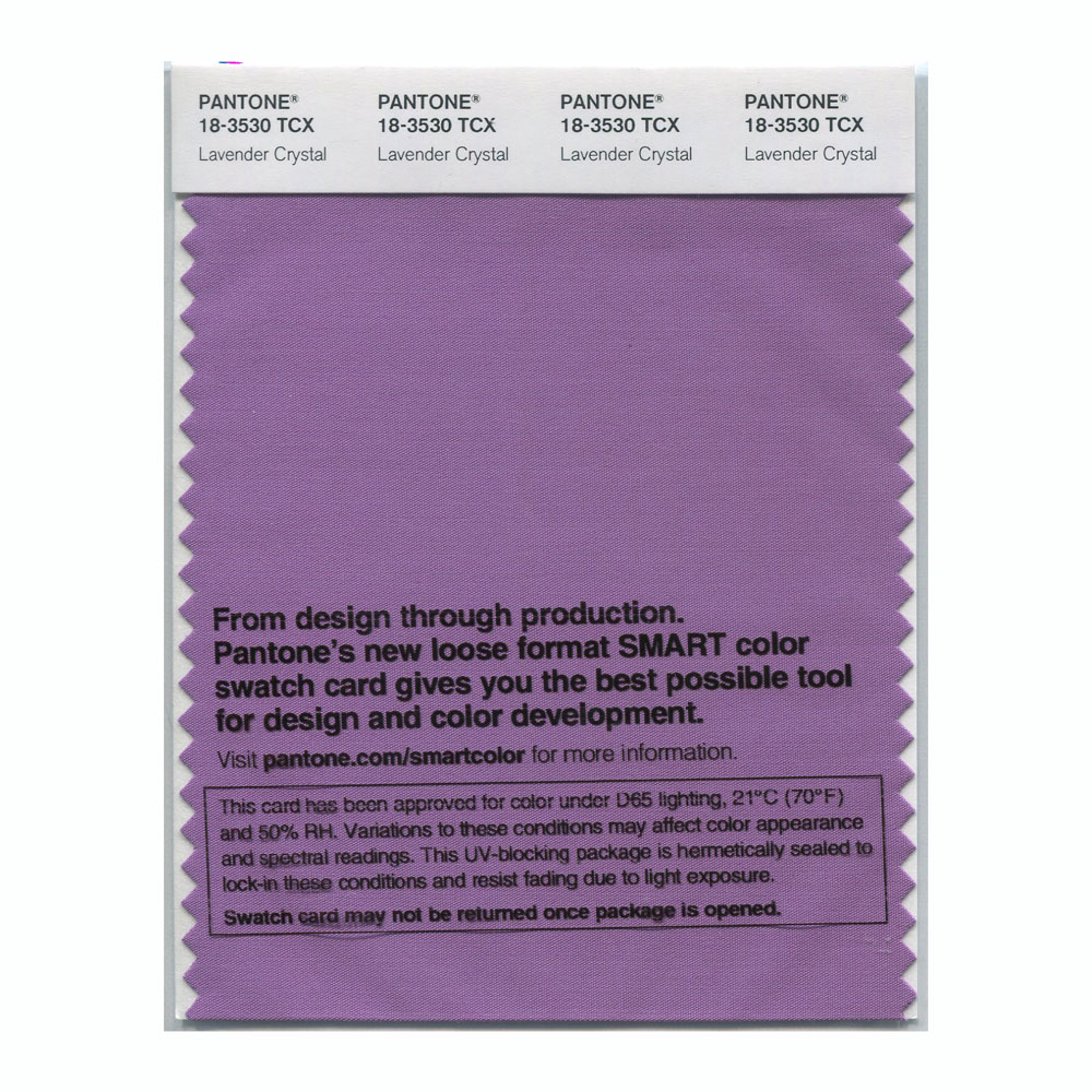 Pantone Cotton Swatch 18-3530 Lavender Crysta