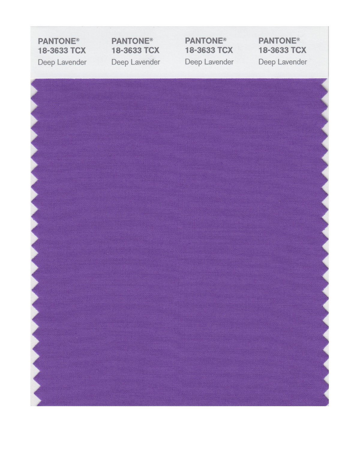 Pantone Cotton Swatch 18-3633 Deep Lavender