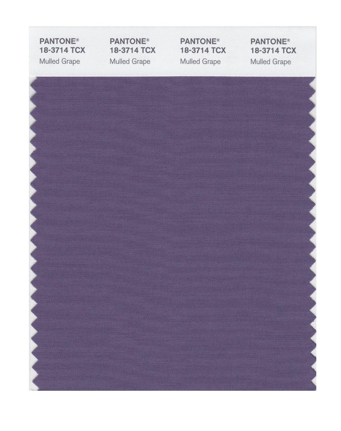 Pantone Cotton Swatch 18-3714 Mulled Grape