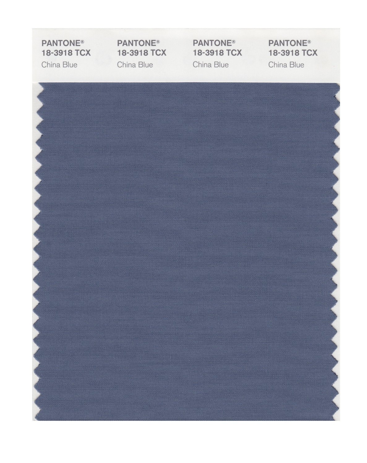 Pantone Cotton Swatch 18-3918 China Blue