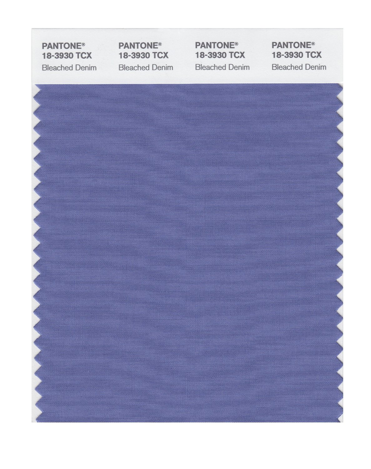 Pantone Cotton Swatch 18-3930 Bleached Denim