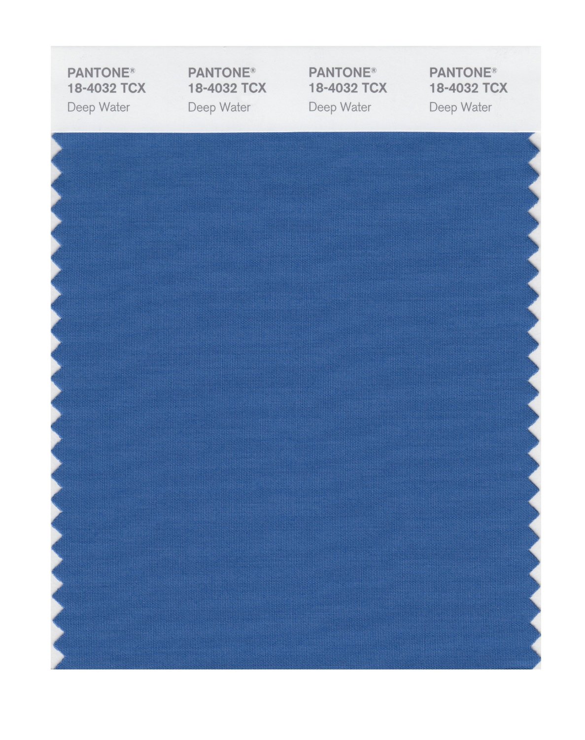 Pantone Cotton Swatch 18-4032 Deep Water