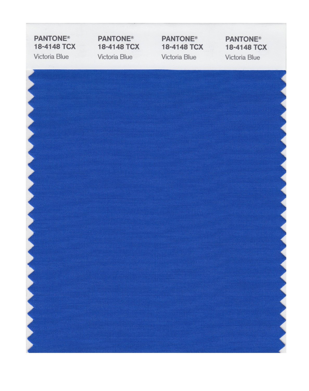 Pantone Cotton Swatch 18-4148 Victoria Blue