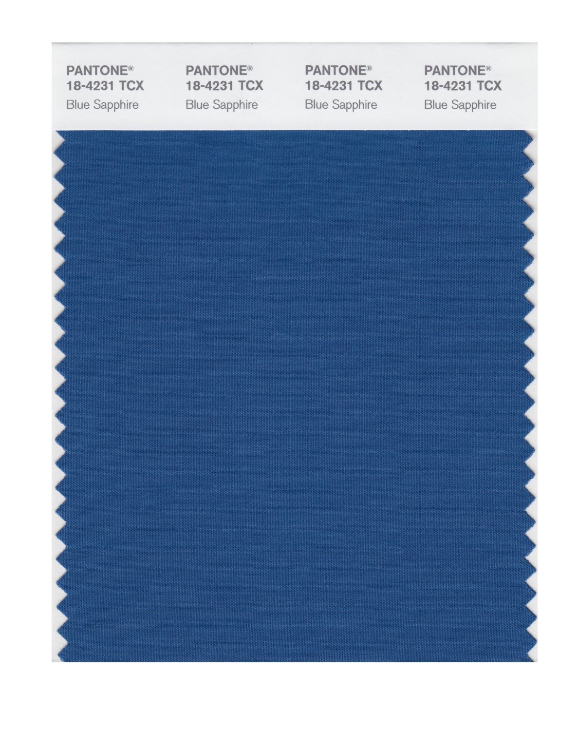 Pantone Cotton Swatch 18-4231 Blue Sapphire