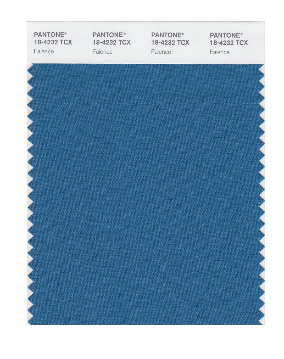 Pantone Cotton Swatch 18-4232 Faience