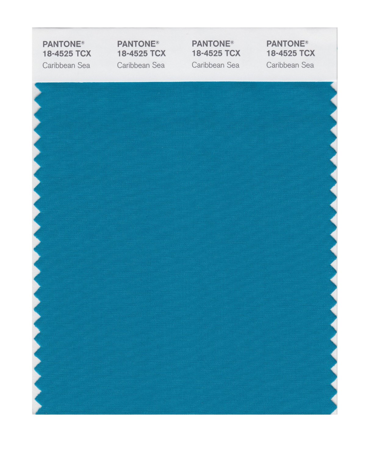 Pantone Cotton Swatch 18-4525 Caribbean Sea