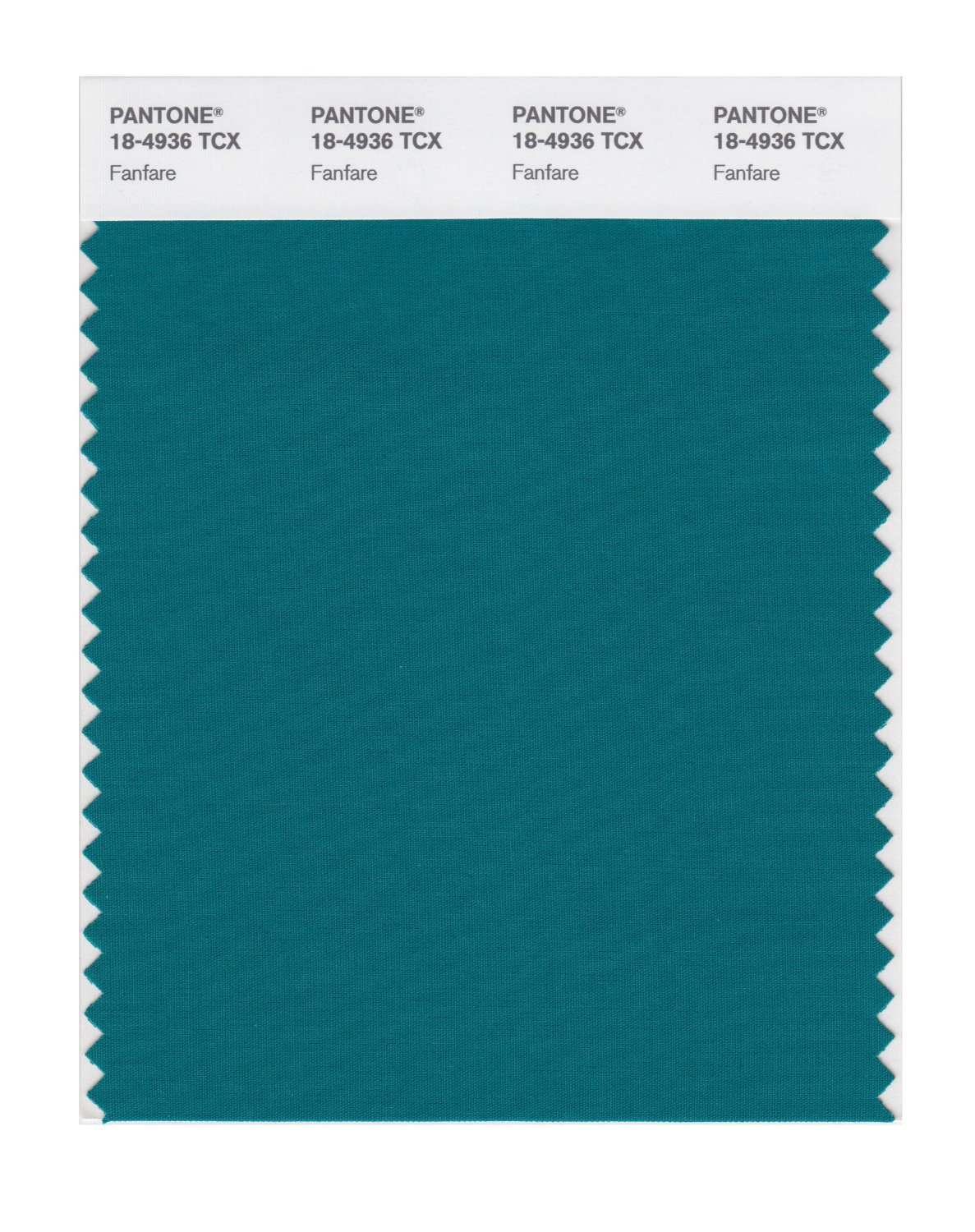 Pantone Cotton Swatch 18-4936 Fanfare