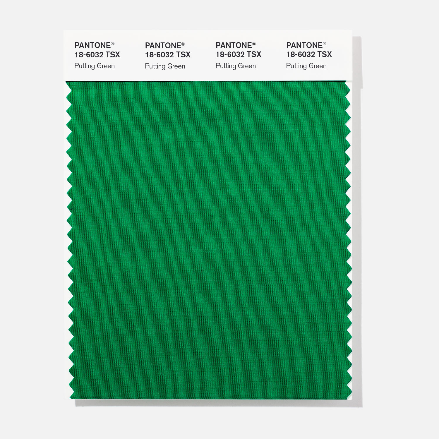 Pantone Polyester Swatch 18-6032 Putting Gree