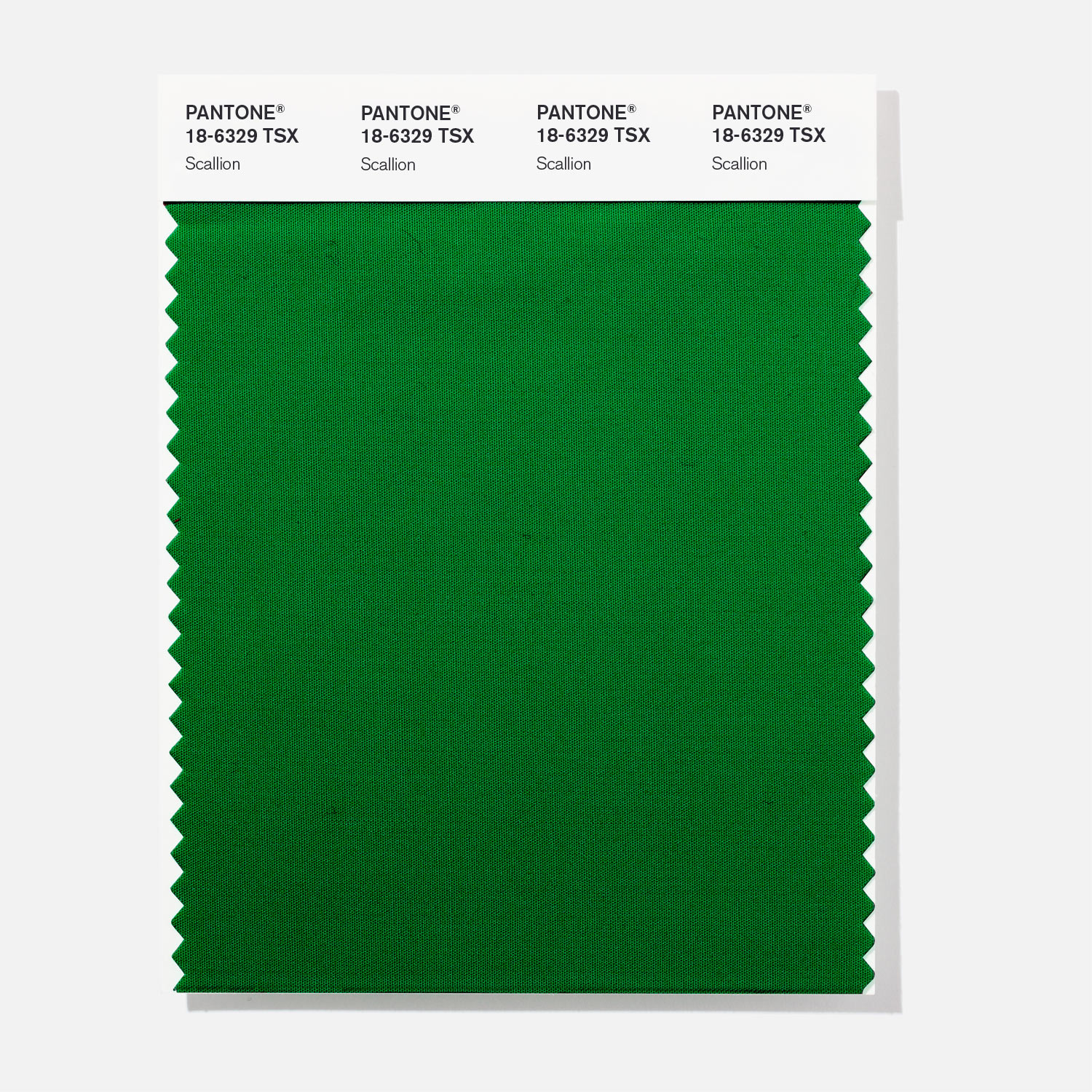 Pantone Polyester Swatch 18-6329 Scallion