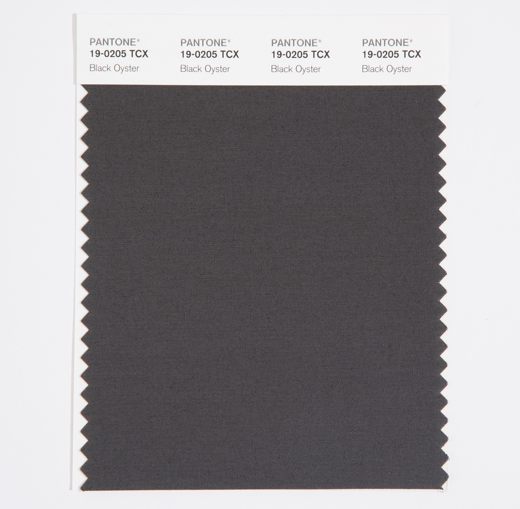 Pantone Cotton Swatch 19-0205 Black Oyster