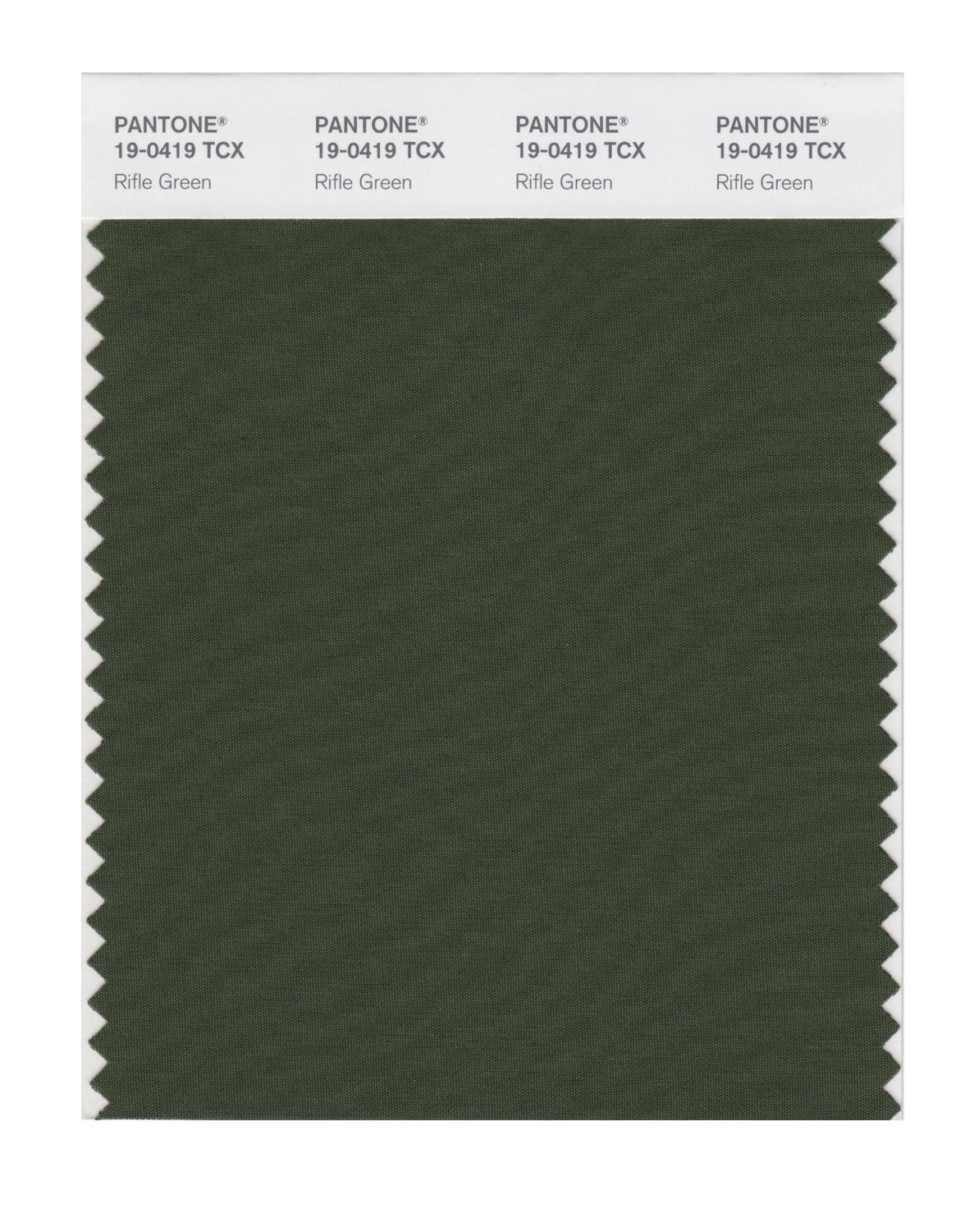 BUY Pantone Cotton Swatch 19-0419 Rifle Green