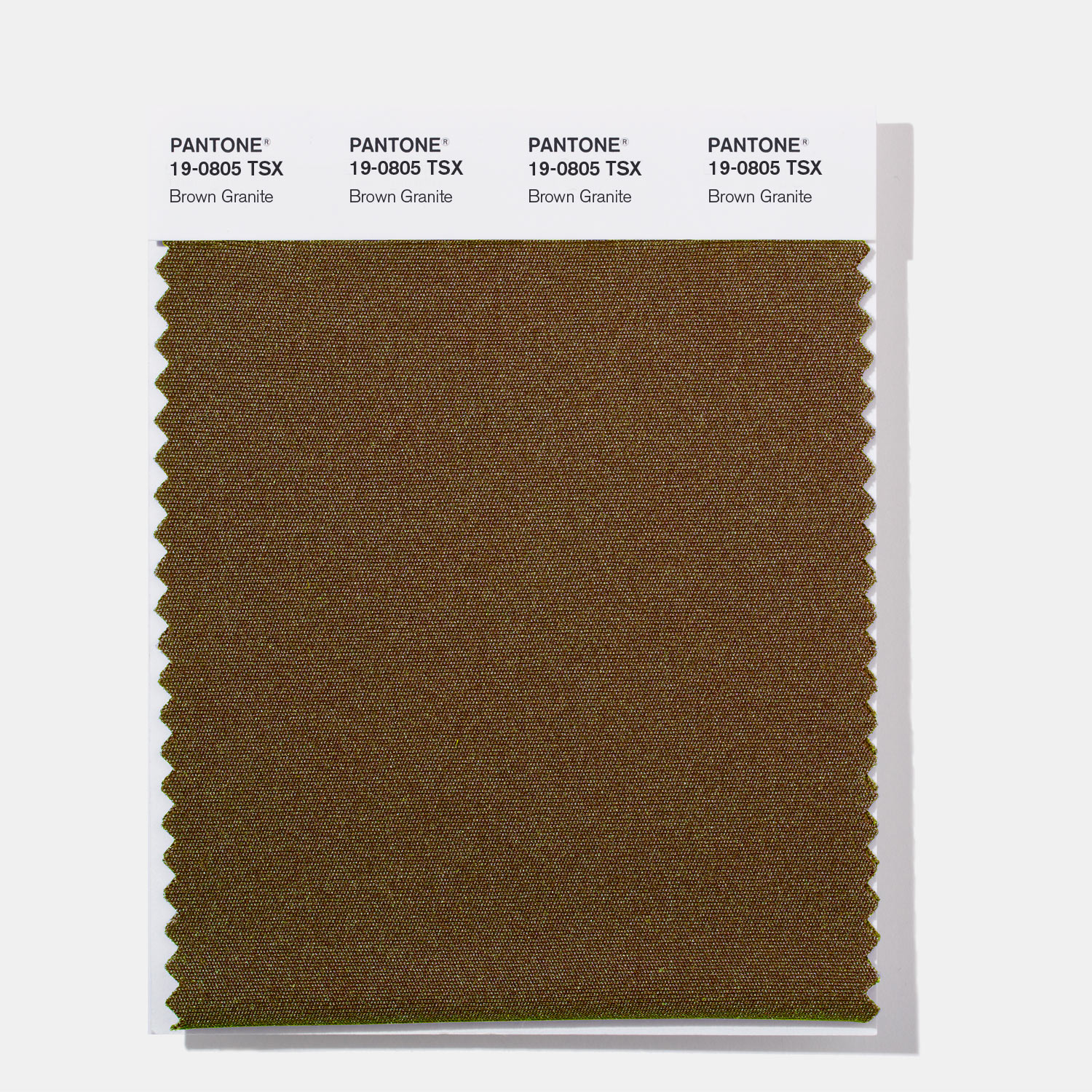 Pantone Polyester Swatch 19-0805 Brown Granit