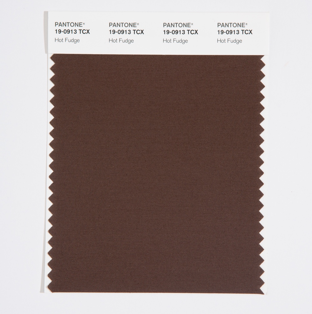 Pantone Cotton Swatch 19-0913 Hot Fudge