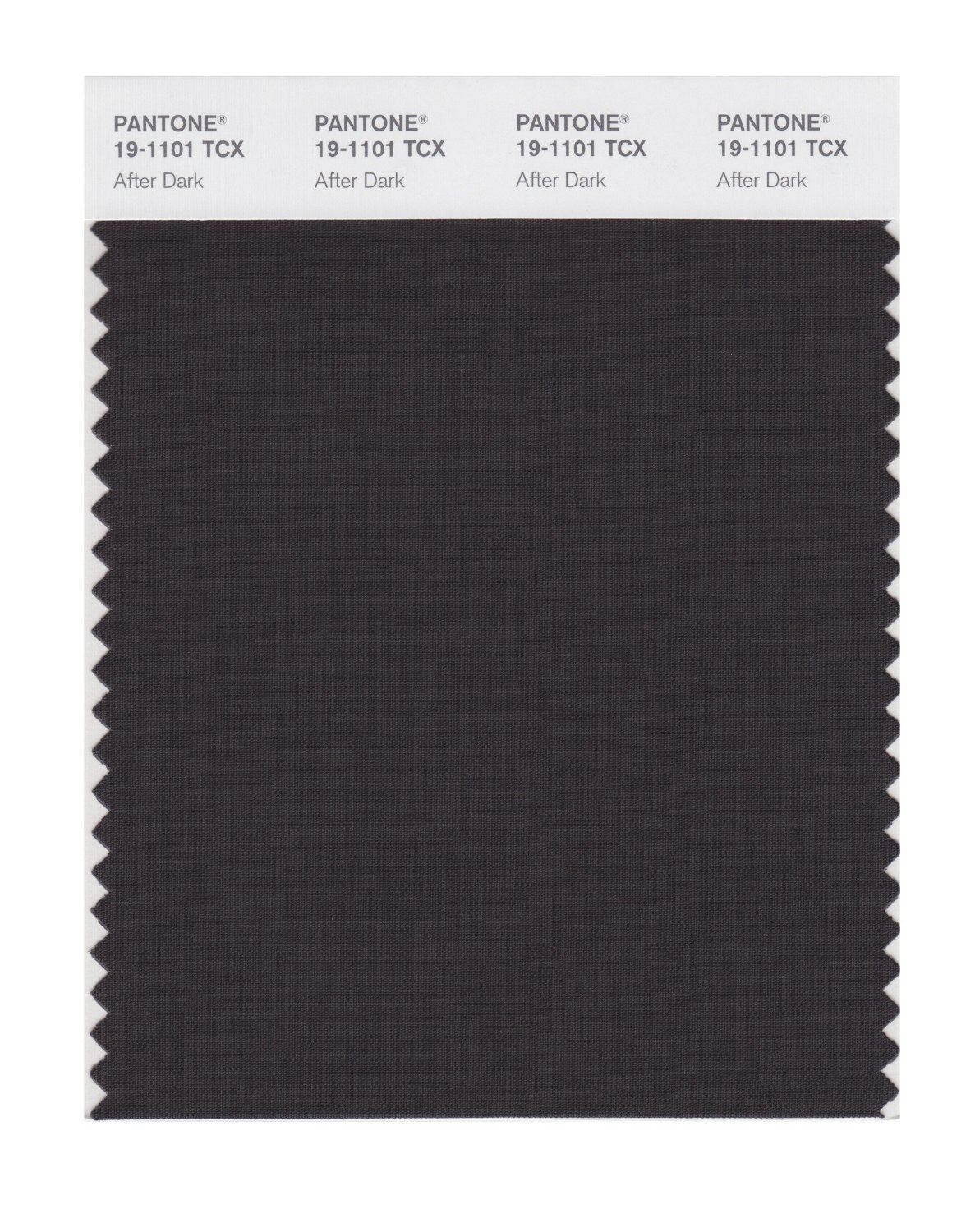 Pantone Cotton Swatch 19-1101 After Dark