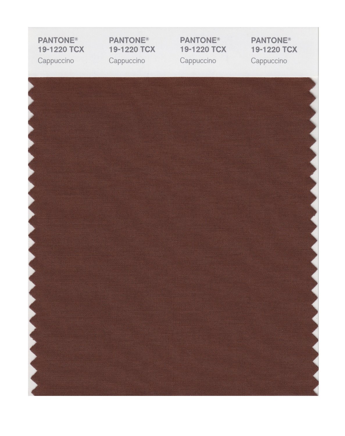 Pantone Cotton Swatch 19-1220 Cappuccino