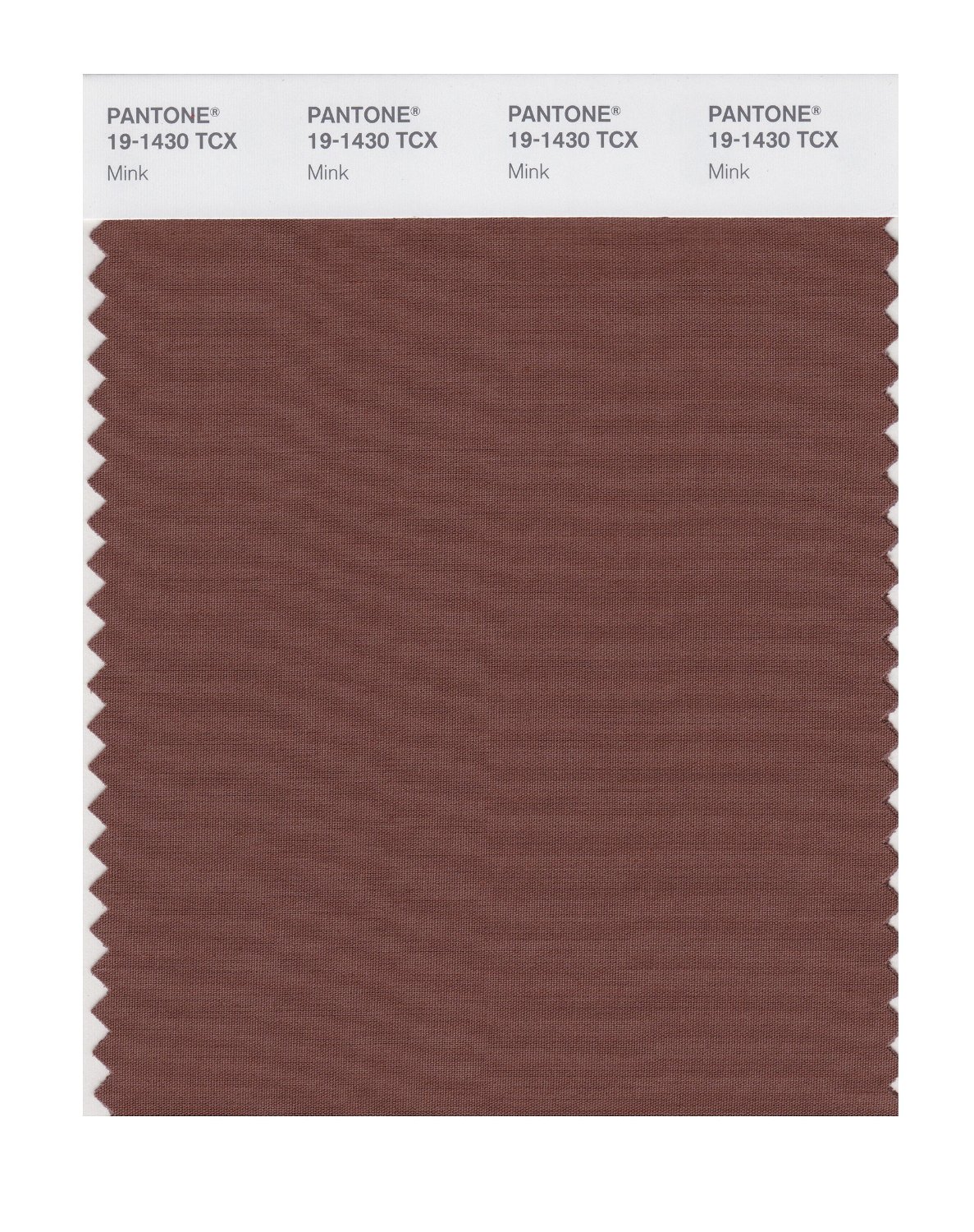 Pantone Cotton Swatch 19-1430 Mink