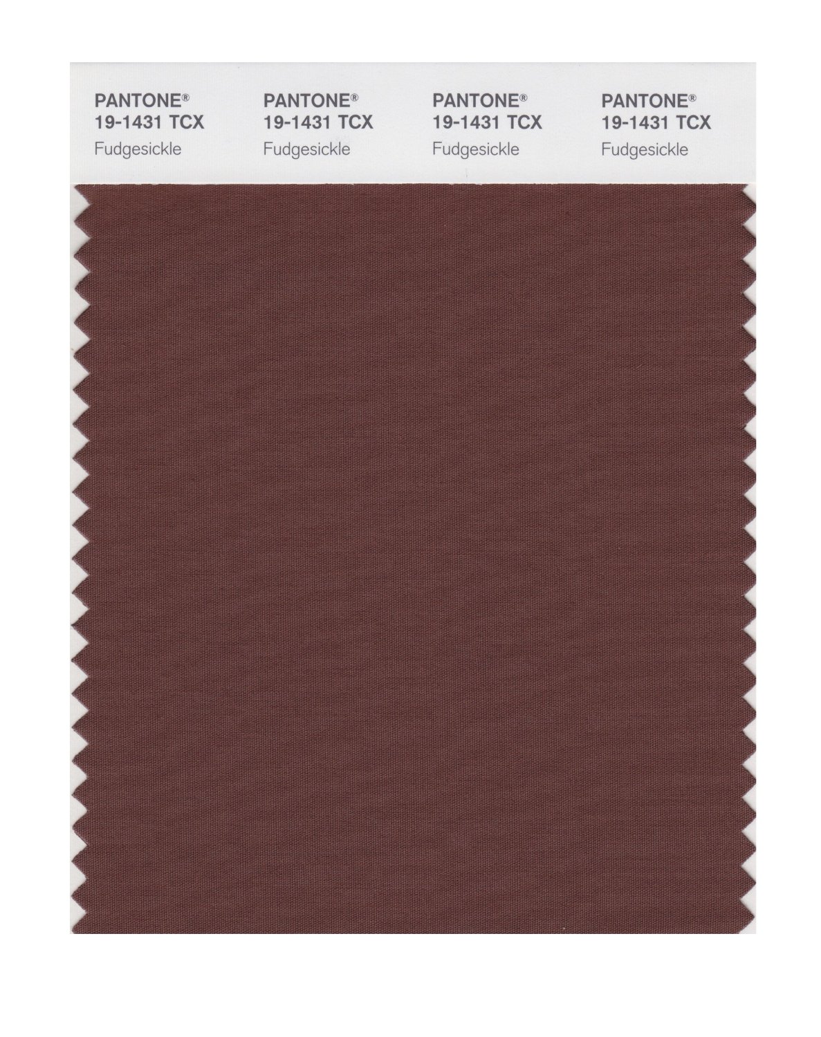 Pantone Cotton Swatch 19-1431 Fudgesickle