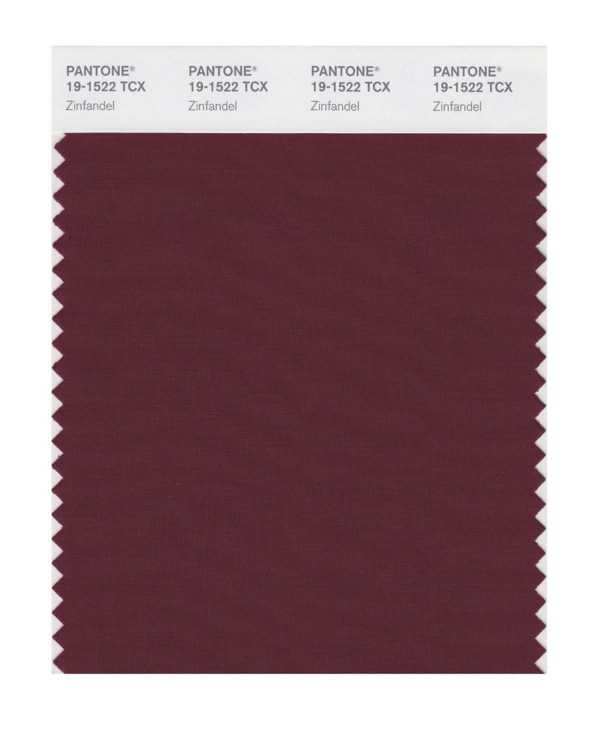 Pantone Cotton Swatch 19-1522 Zinfandel