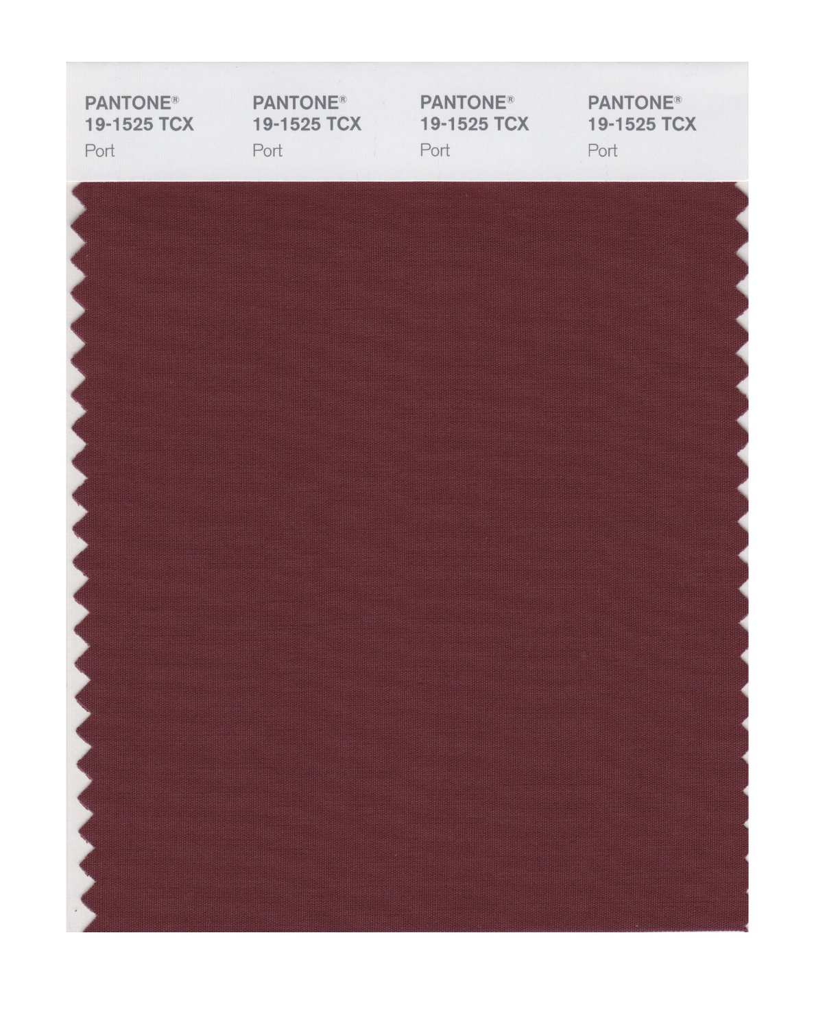 Pantone Cotton Swatch 19-1525 Port