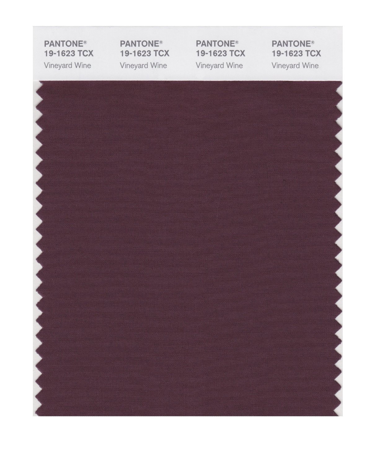 Pantone Cotton Swatch 19-1623 Vineyard Wine