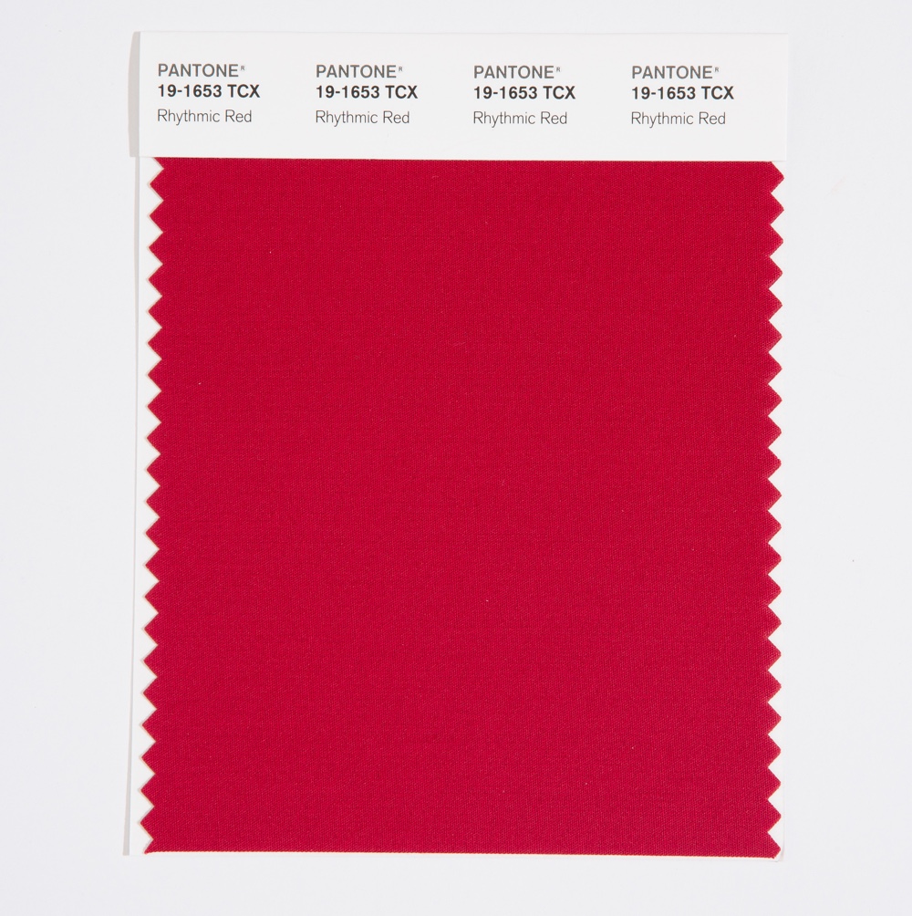 Pantone Cotton Swatch 19-1653 Rhythmic Red