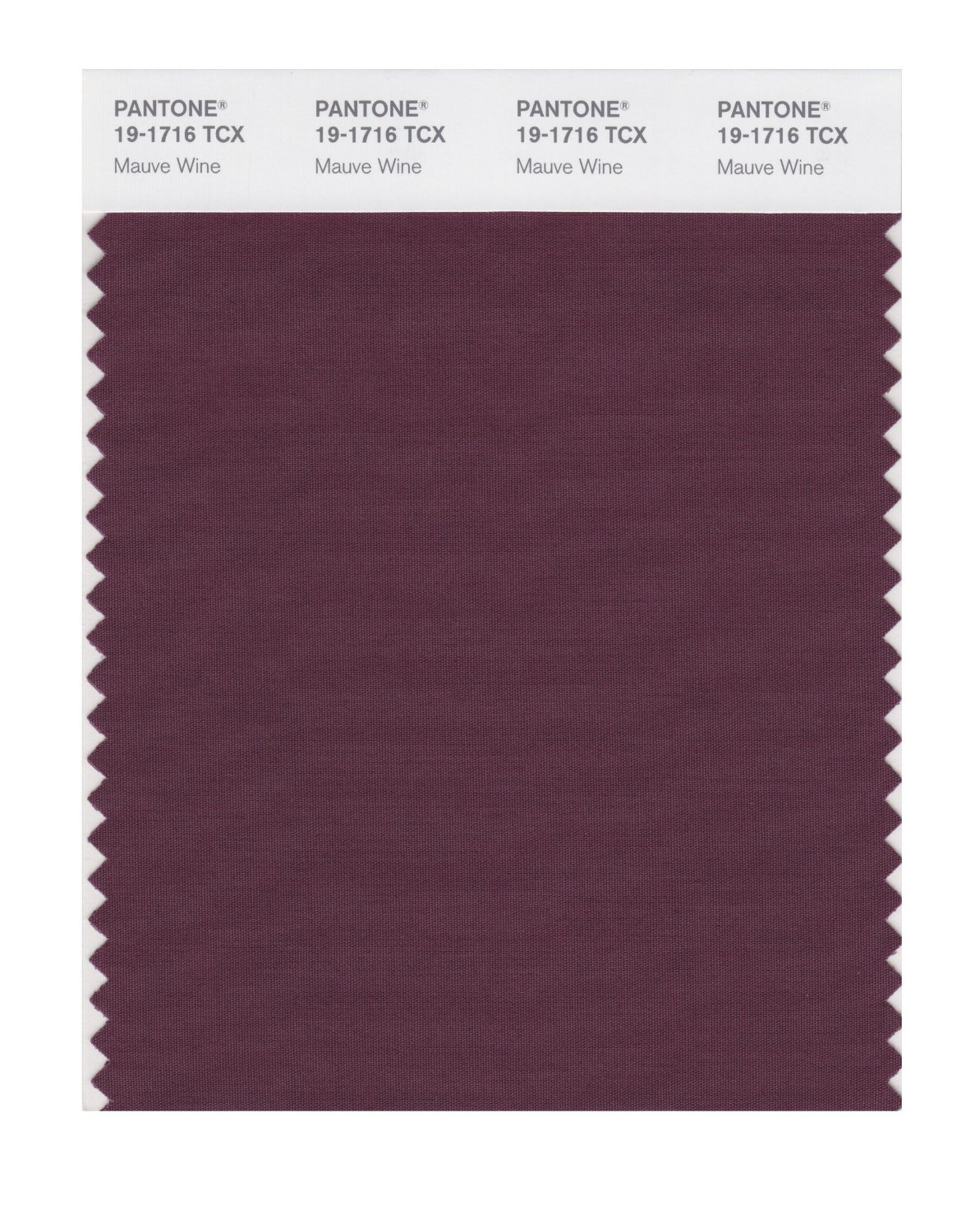 Pantone Cotton Swatch 19-1716 Mauve Wine