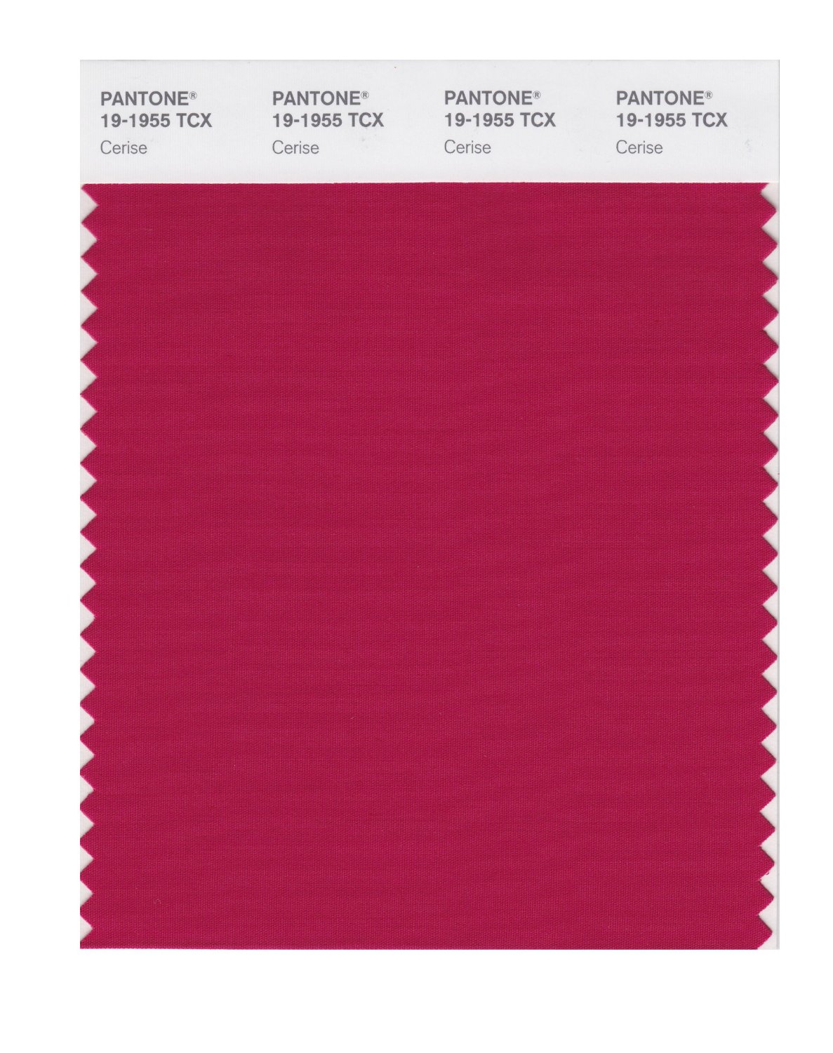 Pantone Cotton Swatch 19-1955 Cerise